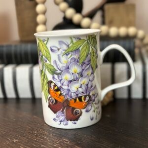 The Roy Kirkham Henley Collection “Butterfly Flowers” 2013 fine bone china mug
